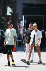 HAILEY BALDWIN and Justin Bieber Out in New York 07/10/2018