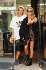 HAILEY BALDWIN and Justin Bieber Out in New York 07/27/2018