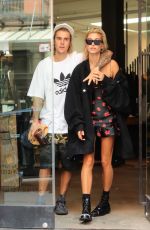 HAILEY BALDWIN and Justin Bieber Out in New York 07/27/2018