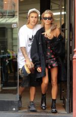 HAILEY BALDWIN and Justin Bieber Out in New York 07/27/2018