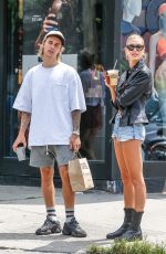 HAILEY BALDWIN and Justin Bieber Out in New York 07/28/2018