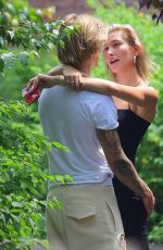 HAILEY BALDWIN and Justin Bieber Out Kissing in New York 07/01/2018