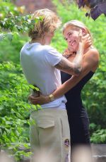 HAILEY BALDWIN and Justin Bieber Out Kissing in New York 07/01/2018