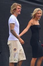 HAILEY BALDWIN and Justin Bieber Out Kissing in New York 07/01/2018