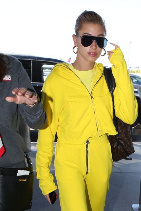HAILEY BALDWIN at LAX Airport in Los Angeles 07/23/2018