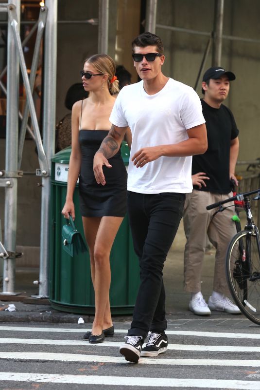 HAILEY CLAUSON and Jullien Herrera Out Shopping in New York 07/07/2018