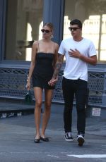 HAILEY CLAUSON and Jullien Herrera Out Shopping in New York 07/07/2018