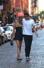 HAILEY CLAUSON and Jullien Herrera Out Shopping in New York 07/07/2018