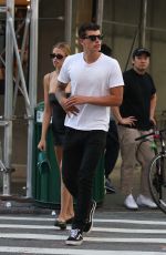 HAILEY CLAUSON and Jullien Herrera Out Shopping in New York 07/07/2018