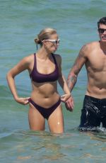 HAILEY CLAUSON in Bikini on the Beach in Miami 07/15/2018