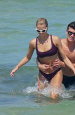 HAILEY CLAUSON in Bikini on the Beach in Miami 07/15/2018