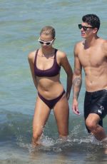 HAILEY CLAUSON in Bikini on the Beach in Miami 07/15/2018