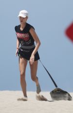 HAILEY CLAUSON Workout at a Beach in Venice 07/23/2018