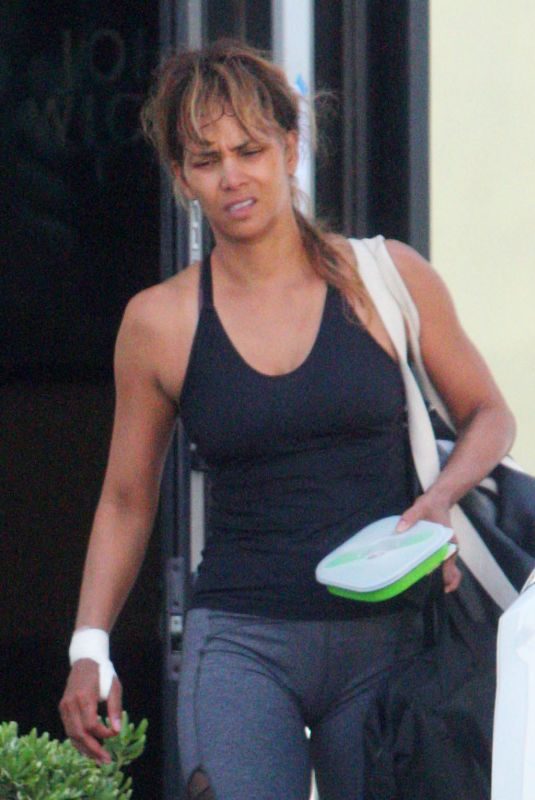 HALLE BERRY Leaves a Gym in Los Angeles 07/20/2018