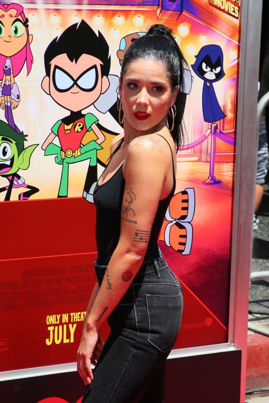 HALSEY at Teen Titans Go! to the Movies Premiere in Los Angeles 07/22/2018