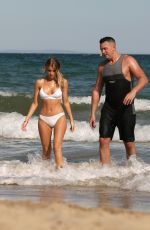 HAYLEY HUGHES in Bikini on the Beach 07/03/2018