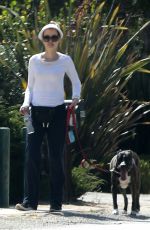 HEATHER GRAHAM Out with Her Dog in Malibu 07/07/2018