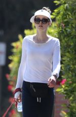 HEATHER GRAHAM Out with Her Dog in Malibu 07/07/2018