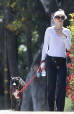 HEATHER GRAHAM Out with Her Dog in Malibu 07/07/2018