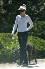 HEATHER GRAHAM Out with Her Dog in Malibu 07/07/2018