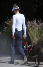 HEATHER GRAHAM Out with Her Dog in Malibu 07/07/2018