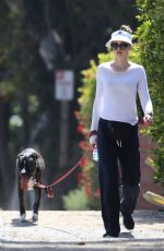 HEATHER GRAHAM Out with Her Dog in Malibu 07/07/2018