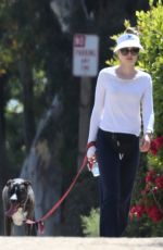 HEATHER GRAHAM Out with Her Dog in Malibu 07/07/2018