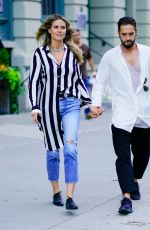HEIDI KLUM and Tom Kaulitz Out in New York 07/07/2018