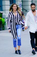 HEIDI KLUM and Tom Kaulitz Out in New York 07/07/2018