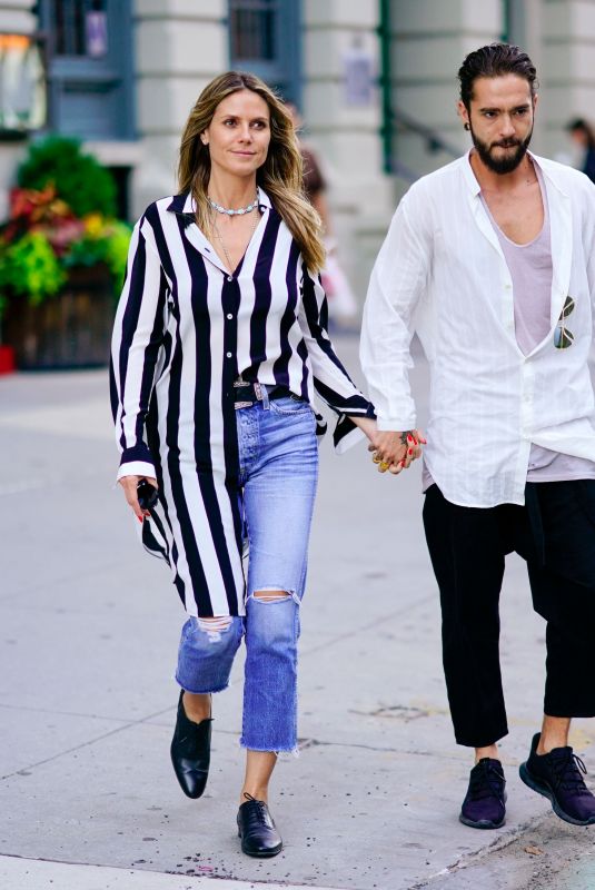 HEIDI KLUM and Tom Kaulitz Out in New York 07/07/2018