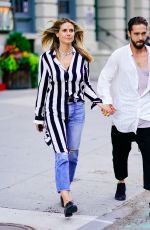 HEIDI KLUM and Tom Kaulitz Out in New York 07/07/2018