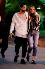 HEIDI KLUM Heading to a Music Festival in Prospect Park in New York 07/07/2018