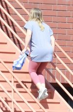 HILARY DUFF at Yoga Class in Van Nuys 07/24/2018