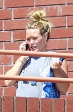 HILARY DUFF at Yoga Class in Van Nuys 07/24/2018