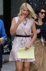 HOLLY WILLOGHBY Filming Outside ITV Studios in London 07/09/2018