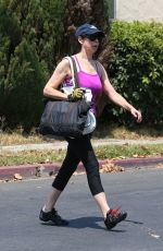 ILLEANA DOUGLAS in Leggings Out in Los Angeles 07/28/2018