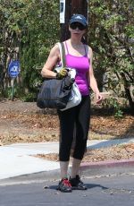 ILLEANA DOUGLAS in Leggings Out in Los Angeles 07/28/2018