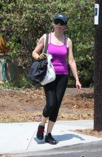 ILLEANA DOUGLAS in Leggings Out in Los Angeles 07/28/2018