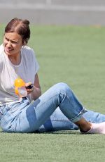 IRINA SHAYK at a Park in New York 07/28/2018