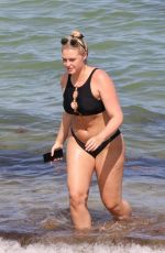ISKRA LAWRENCE in Bikini on the Beach in Miami 07/12/2018