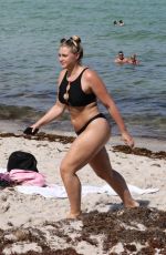 ISKRA LAWRENCE in Bikini on the Beach in Miami 07/12/2018