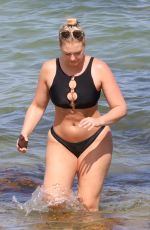 ISKRA LAWRENCE in Bikini on the Beach in Miami 07/12/2018