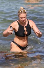 ISKRA LAWRENCE in Bikini on the Beach in Miami 07/12/2018