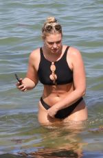 ISKRA LAWRENCE in Bikini on the Beach in Miami 07/12/2018