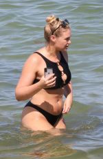 ISKRA LAWRENCE in Bikini on the Beach in Miami 07/12/2018