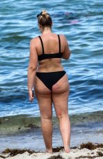 ISKRA LAWRENCE in Bikini on the Beach in Miami 07/12/2018
