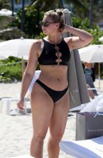 ISKRA LAWRENCE in Bikini on the Beach in Miami 07/12/2018