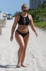 ISKRA LAWRENCE in Bikini on the Beach in Miami 07/12/2018