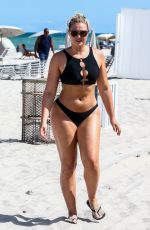 ISKRA LAWRENCE in Bikini on the Beach in Miami 07/12/2018