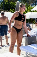 ISKRA LAWRENCE in Bikini on the Beach in Miami 07/12/2018
